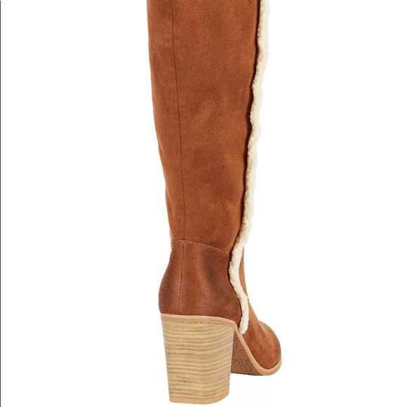 WOMENS KNEE-HIGH BLOCK HEEL BOOT, various sizes - Picture 7 of 9